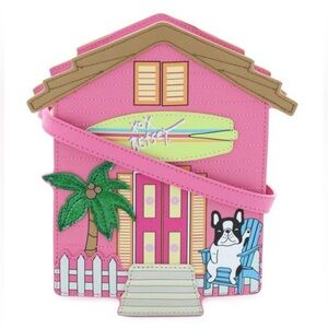 Betsey Johnson Pink Beach House Crossbody Bag NWT